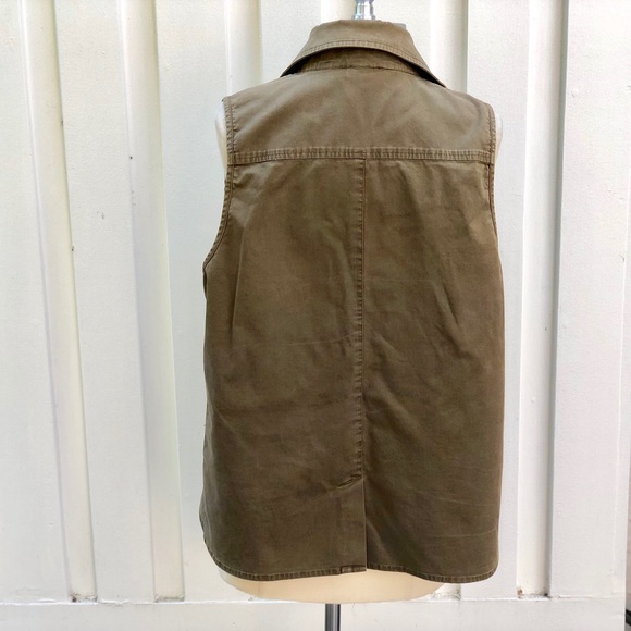 C&C Military Olive Canvas Vest - Picture 6 of 7